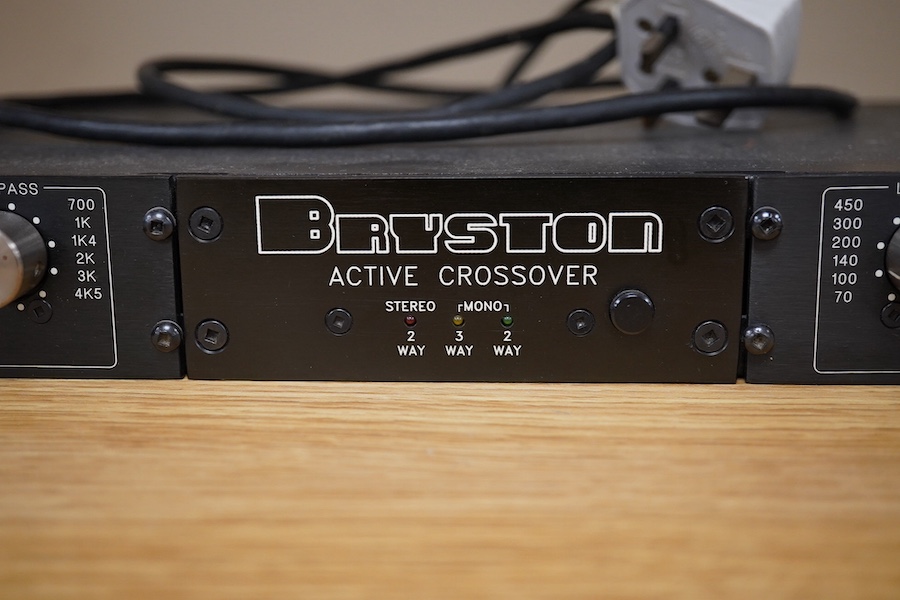 Bryston 10B Active Stereo Crossover for rack mounting. Condition - good, sold untested.